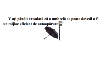 V-ați gândit vreodată că o umbrelă se poate dovedi a fi un mijloc eficient de autoapărare⁉️